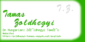 tamas zoldhegyi business card